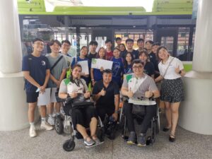 Caring Commuters Trail with Public Transport Council, Tower Transit Singapore and NUS Student Accessibility Unit.